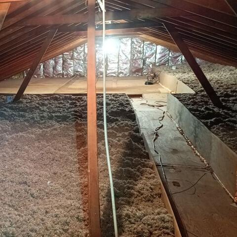Attic Insulation, Air Sealing & Storage Deck Installation in Eatontown, NJ - After Photo