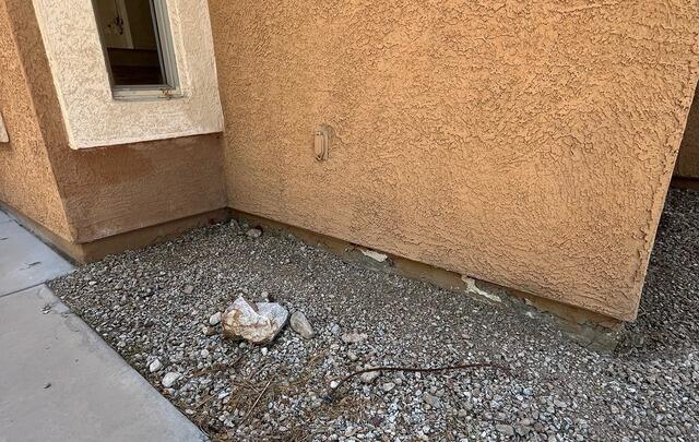 Concrete Stem Wall Repair Before and After Goodyear, Arizona - Before Photo