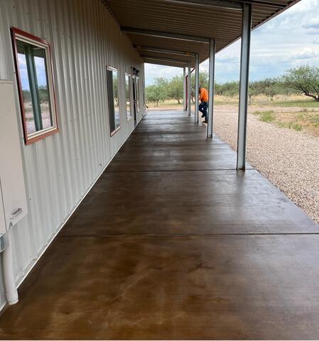Concrete Repair, Seal and Stain in Huachuca City, AZ. Decoshield Concrete Staining. - After Photo