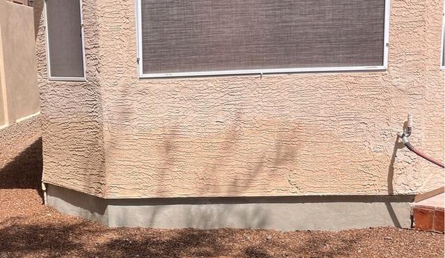 Stem Wall Repair in Phoenix, AZ. Rebar Oxidation replaced with composite. - After Photo