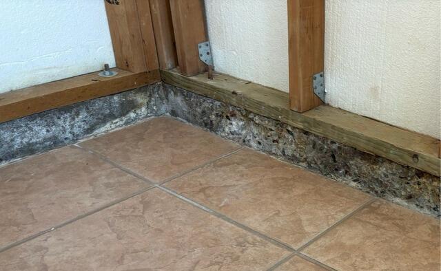 Stem Wall Restoration Process | Chandler, AZ | Interior Foundation Repair - Before Photo