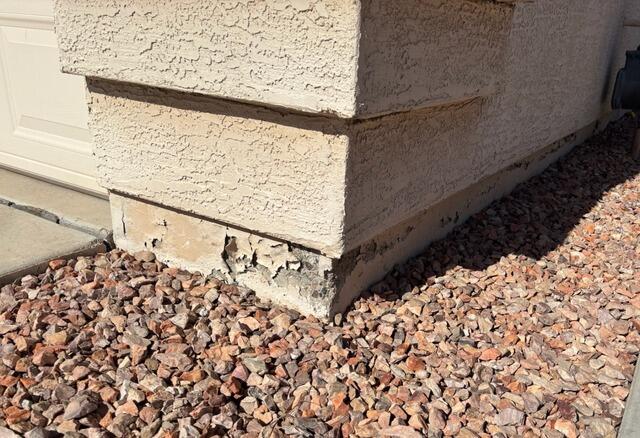 Stem Wall Repair & Concrete Restoration in Glendale, AZ - Before Photo