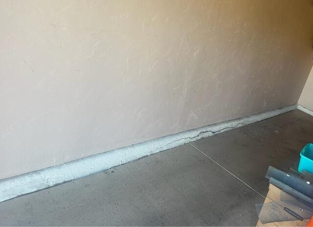 Concrete Stem Wall Repair in Tucson, AZ - Before Photo
