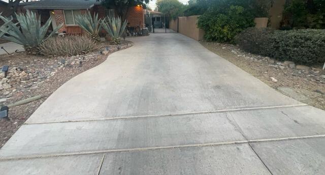 Concrete Driveway Repair in Tucson, AZ - PolyLevel & NexusPro Before & After - Before Photo