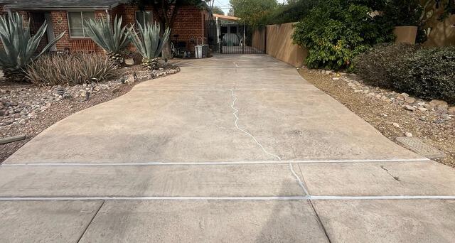 Concrete Driveway Repair in Tucson, AZ - PolyLevel & NexusPro Before & After - After Photo