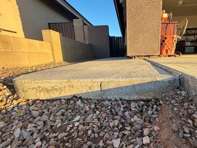 Concrete Lifting and Slab Stabilization in Mesa, AZ - Before Photo
