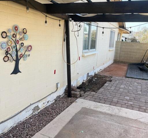 Stem Wall Repair & Foundation Stabilization in Chandler, AZ | Before and After - Before Photo