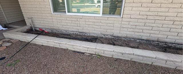 Stem Wall Repair in Chandler, AZ | Complete Foundation Restoration Before & After - Before Photo