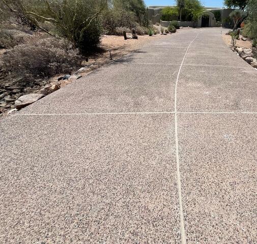 Concrete Lifting & Joint Sealant Repair in Scottsdale, AZ | Before & After Driveway Restoration - After Photo