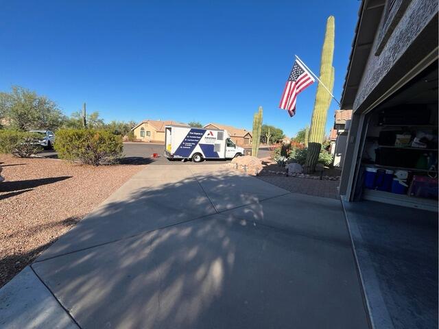 Concrete Driveway Repair in Gold Canyon, AZ - Before Photo