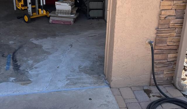 Garage Floor Concrete Crack Stitching Repair in Glendale, AZ - After Photo