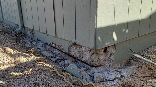Stem Wall Repair and Restoration in Phoenix, AZ - Before Photo