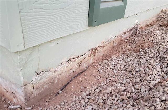 Stem Wall Crack Repair and Restoration in Phoenix, AZ - Before Photo
