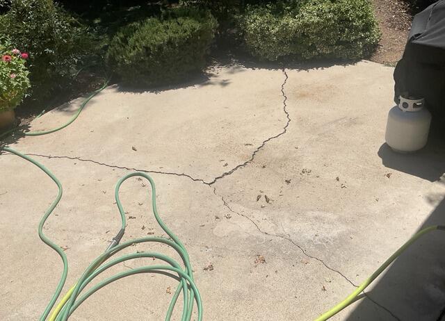 Concrete Leveling & Crack Repair in Prescott, AZ - Before Photo