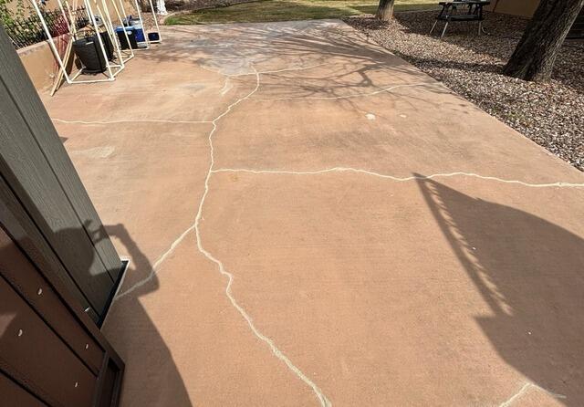 Concrete Patio Leveling and Crack Sealing in Phoenix, AZ - After Photo