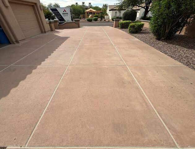 Concrete Driveway Leveling and Joint Sealing in Phoenix, AZ - After Photo