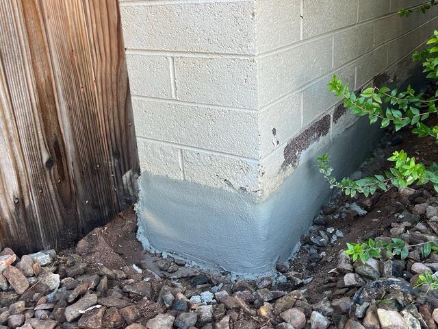 Stem Wall Concrete Repair in Phoenix, AZ - After Photo