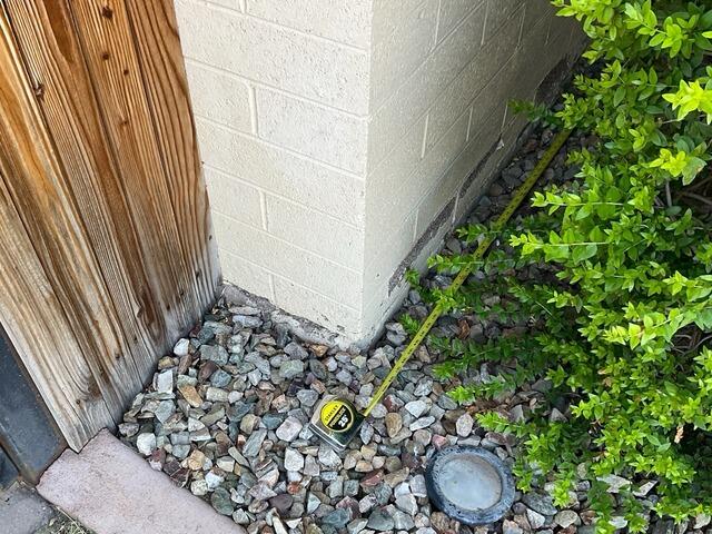 Stem Wall Concrete Repair in Phoenix, AZ - Before Photo