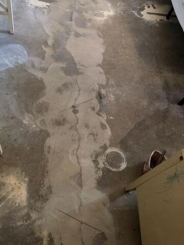 Interior Concrete Floor Crack Stitch Repair in Phoenix, AZ - After Photo