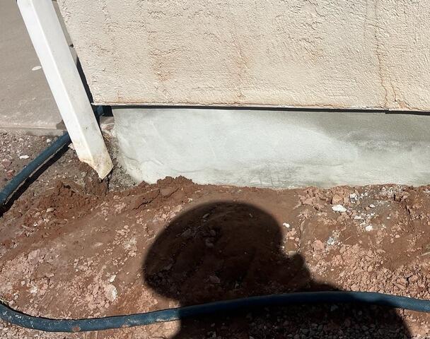 Stem Wall Repair Restores Deteriorating Concrete in Chandler, AZ - After Photo