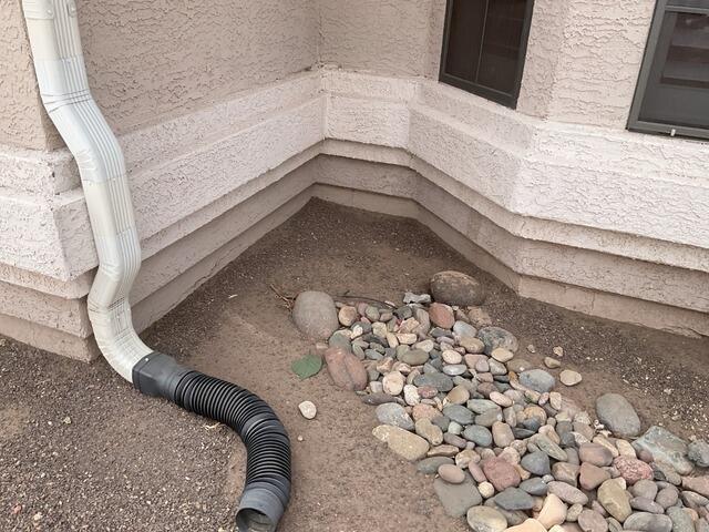 Horizontal Stem Wall Crack Repair in Glendale, AZ - Before Photo