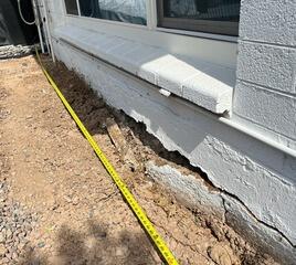Before & After Stem Wall Repair in Scottsdale, AZ - Concrete Stem Wall Restored