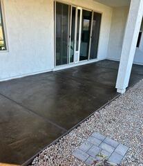 Concrete Patio Stained with DecoShield in San Tan Valley, AZ