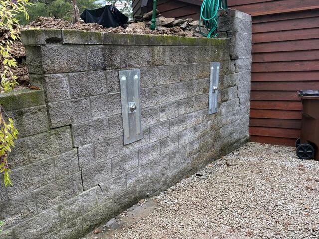 Wall Anchors for Retaining Wall in Sadieville, Kentucky - After Photo