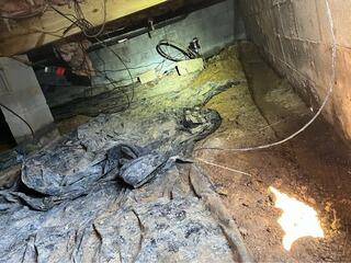 Fixing Ground Water Leaks and Moisture Leaks for a Crawlspace in Frankfort, Kentucky