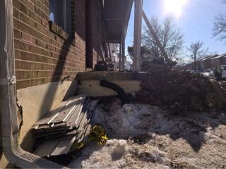 Helical Deck Support Piers Installation in Frankfort, Kentucky