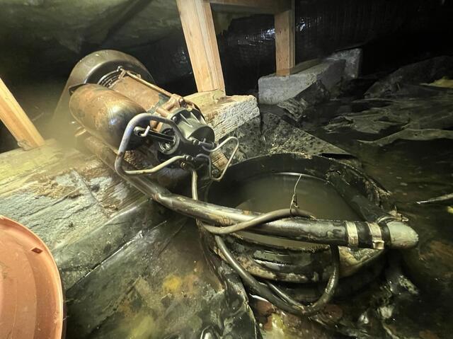 Crawl Space Sump Pump in Meridian, ID - Before Photo
