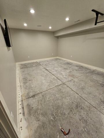 Waterproof Basement Floor Matting in Meridian, ID - Before Photo