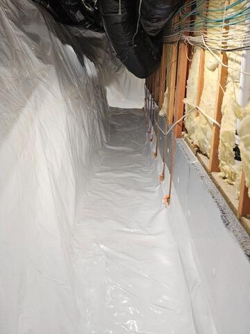 Loose, Flimsy Crawl Space Liner in Star, ID - After Photo