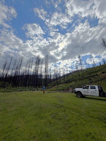 Helical Piers in Cascade, ID - Before Photo