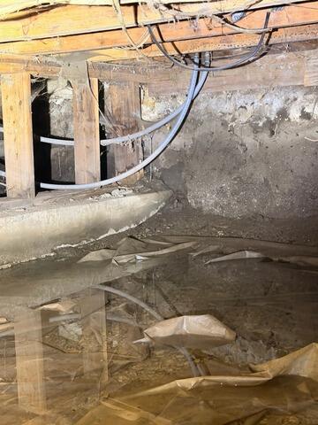 Crawl Space Encapsulation in Emmett, ID - Before Photo