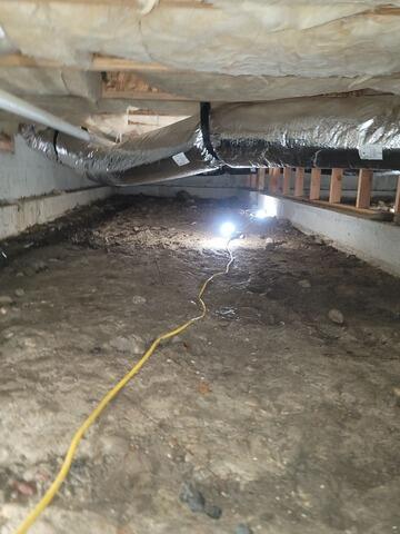 Crawl Space Floods During Rain in Eagle, ID - Before Photo
