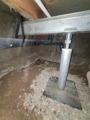 Sagging Crawl Space Beam in Boise, ID