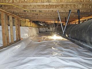 A CleanSpace© Fix For A Moldy Crawl Space In New Meadows, ID