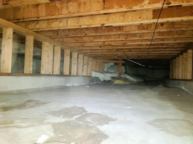 Crawl Space Waterproofing In Anchorage, AK - Before Photo