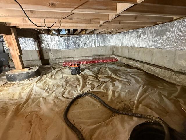 Crawl Space Waterproofing In Anchorage, AK - Before Photo