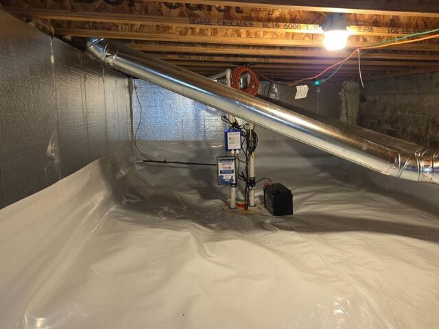 Crawl Space Encapsulation with Waterproofing and Insulation in Anchorage, AK - After Photo