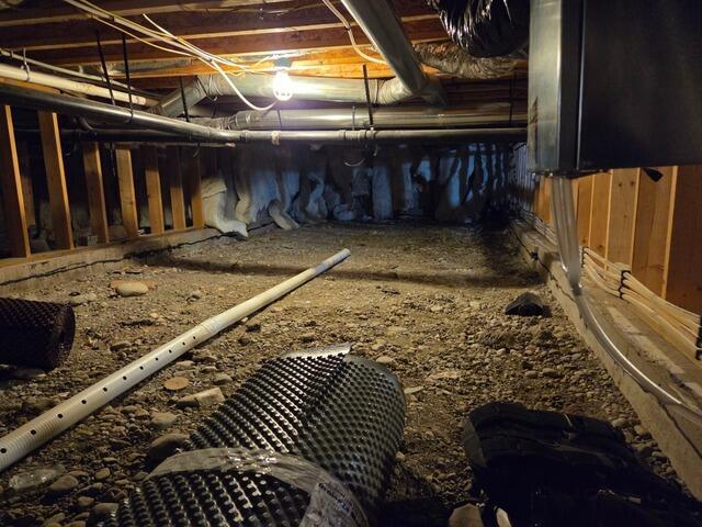 Crawl Space Encapsulation in Palmer, AK - Before Photo