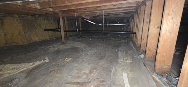 Nasty Crawl Space in Anchorage, AK - Before Photo