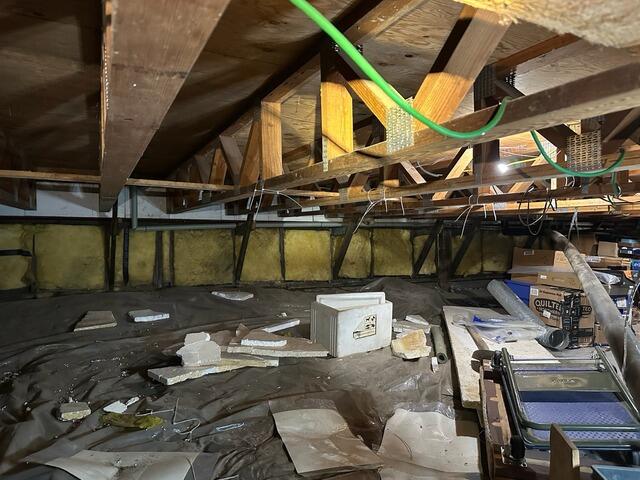 Nasty, Rotting Crawl Space in Anchorage, AK - Before Photo