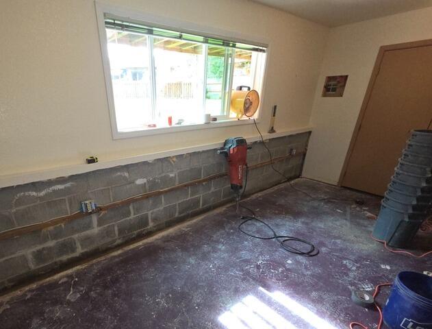 Basement Leak in Anchorage, AK - Before Photo