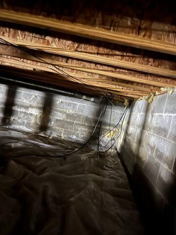 Sump Pump and Crawl Space Insulation in Anchorage, AK - Before Photo