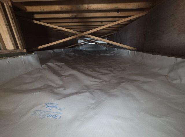 Nasty Moldy Crawl Space Liner in Anchorage, AK - After Photo