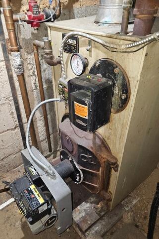 Gas Boiler Installation in Burlington, NJ - Before Photo