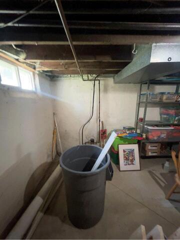 Spray Foam on Foundation Walls in Binghamton, NY - Before Photo