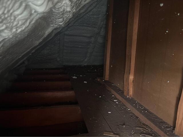 Knee Wall Insulation in Endicott, NY - After Photo